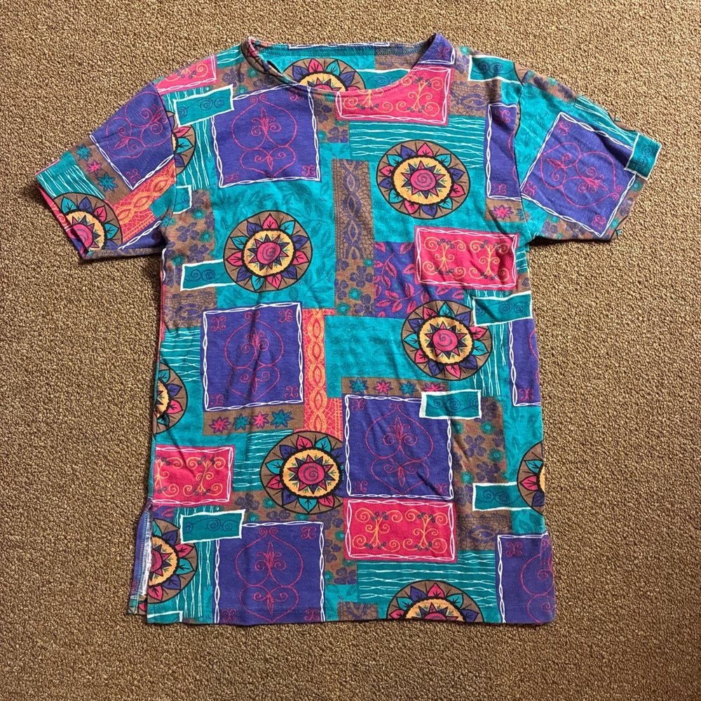 Colorful Geometric Pattern T-Shirt